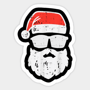 Santa Face Sticker